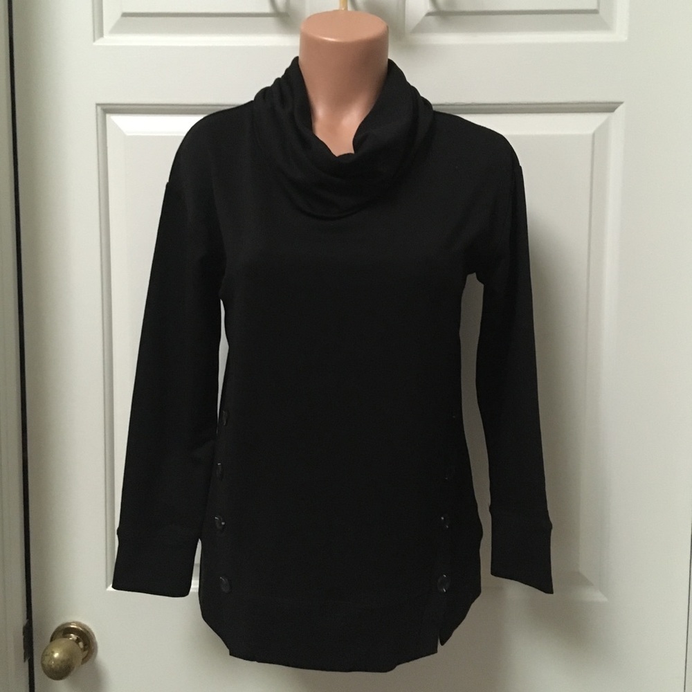 Db Sunday XS NEW Black cowl tunic sweater
